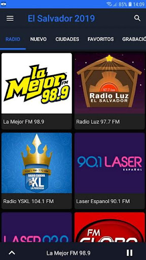 Android application Radio El Salvador screenshort