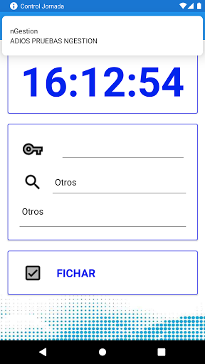 CONTROL JORNADA Screen 3