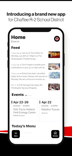Android application Chaffee R-2 Schools screenshort