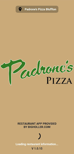 Android application Padrone’s Pizza Bluffton screenshort
