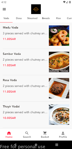 Android application Indian Garden Restaurant screenshort