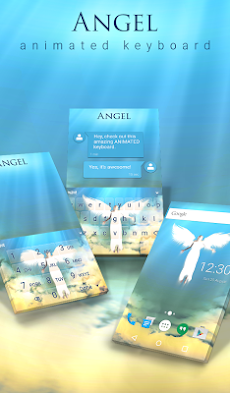 Angel Keyboard Live Wallpaperのおすすめ画像1
