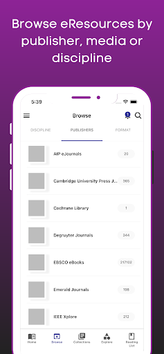 IUB eLibrary Screen 3