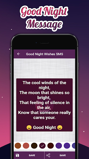 Good Night Wishes SMS & Image Screen 3