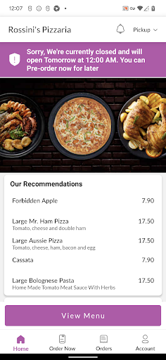 Rossinis Pizzaria And Bistro Screen 2