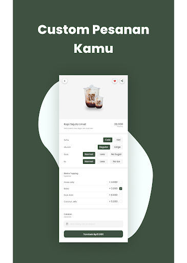 Android application Be Coffee + Rasa Nusantara screenshort