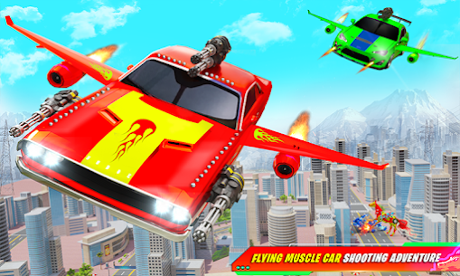 Download Flying Muscle Car Robot Transform v48 (Unlimited Money) Free For Android 4