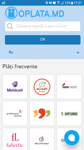 Android application Oplata.md screenshort