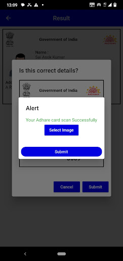 SchoolAdminCE StudentAdhar Screen 3