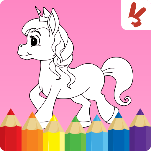 Unicorn Kids Coloring Book  Icon