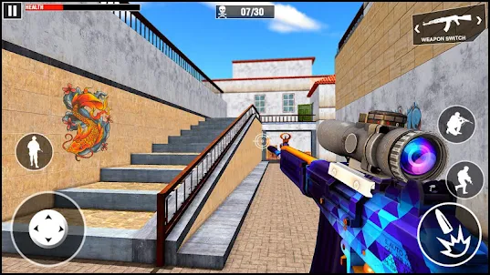 カウンター重要攻撃: 銃のゲーム：銃撃ゲーム- 鉄砲のゲーム