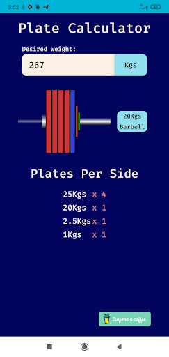 Plate Calculator Screen 3