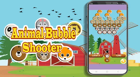 Animal Bubble Shooter Pro 2023