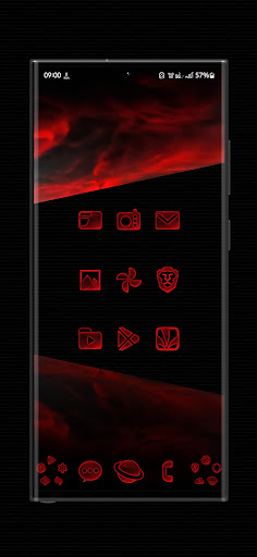 Screenshot of Abyss Red Icon Pack