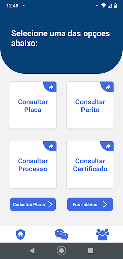 Android application WSN Perícia screenshort