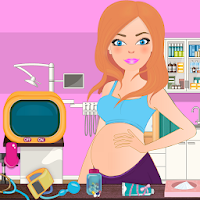 girls game - pregnant mommy