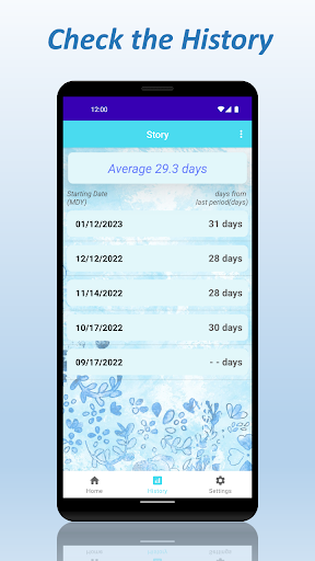 Story: Period App Screen 3