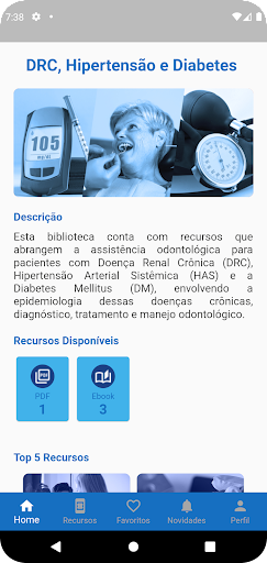 Android application DRC, Hipertensão e Diabetes  screenshort