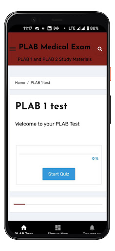 Android application PLAB Test UKMLA Mock Exams screenshort