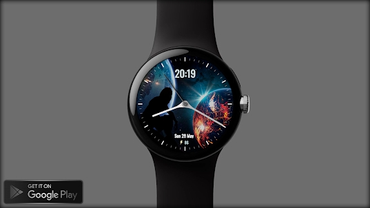 Classic Space 02 Watch face