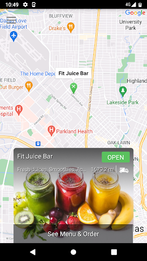 Fit Juice Bar Screen 2