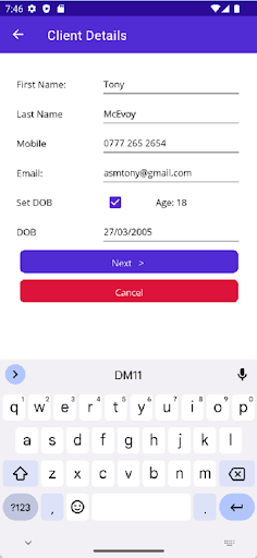 Android application Driving Instructor Lesson Man screenshort