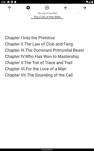 Book, The Call of the Wild Screen 3