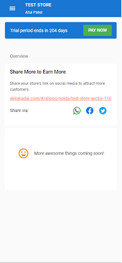 Stores Of India Store Owner Screen 2