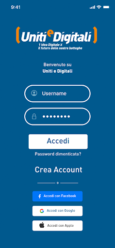 Android application Uniti e Digitali screenshort