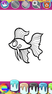 Coloring Pages Fish Book Game
