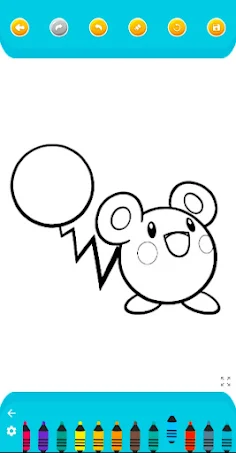 Poke Monscarlet Coloring Game - Screenshot 3