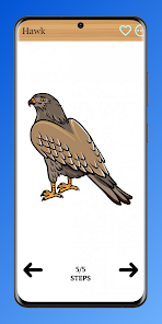 Captura de Pantalla 5 Cómo dibujar aves rapaces android