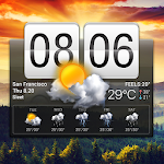 Cover Image of Download Flip Clock & Weather Widget 16.6.0.6302_50158 APK