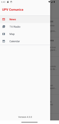 Android application UPV - Politècnica de València screenshort