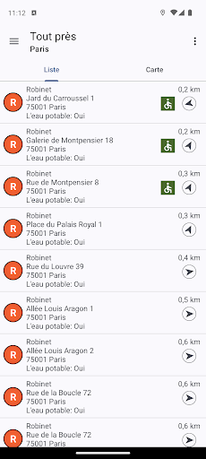 Aperçu de l'application