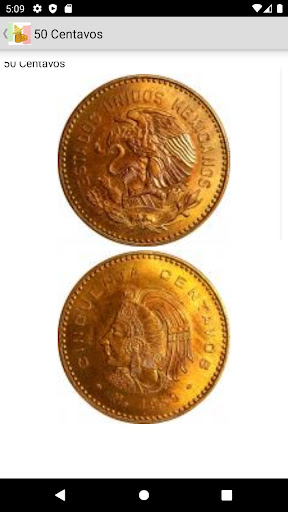 Android application Mexican Coins Guide screenshort
