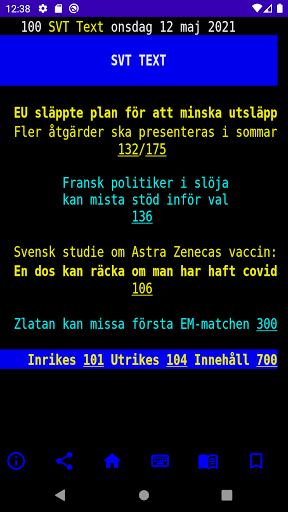Android application Text-TV Pro screenshort
