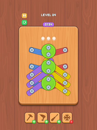 Screw Jam Puzzle Nuts and Bolts