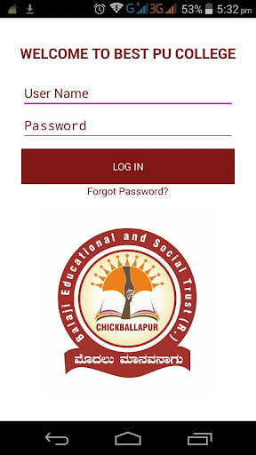 Android application BEST PU COLLEGE screenshort