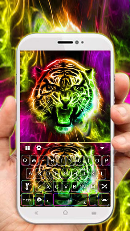 Neon Tiger Keyboard Theme - 7.0.0_0221 - (Android)