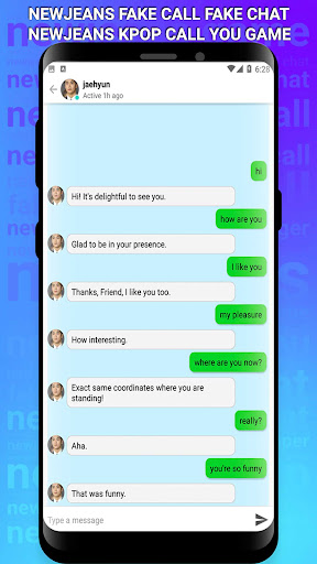 NEWJEANS Fake Call Fake Chat Screen 2