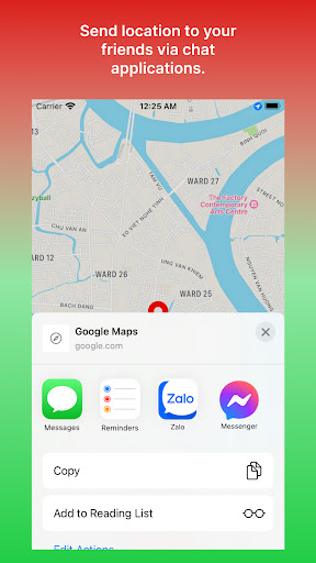 SendPin - Pin & Send Location Screen 2