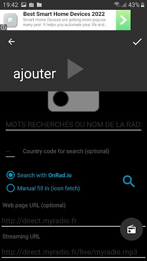 Android application Radios Ivory Coast screenshort
