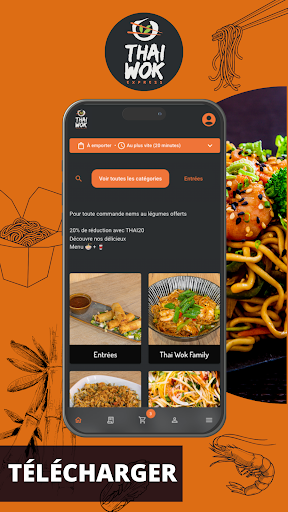 Android application Thai Wok Express screenshort