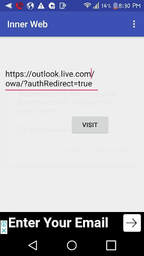 Android application Inner Web screenshort