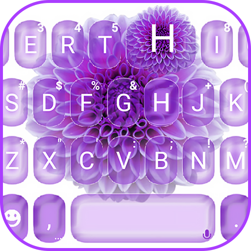 Purple Floral Keyboard Theme 1.0 Icon