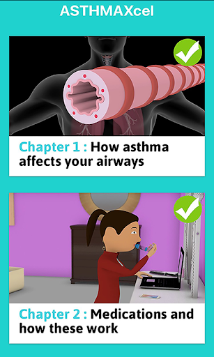Android application ASTHMAXcel screenshort