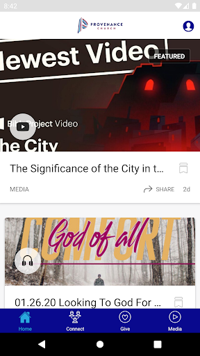 Android application Provenance Church screenshort