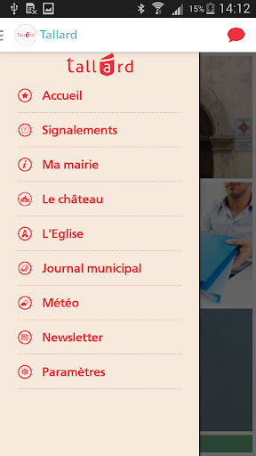 Android application Tallard screenshort