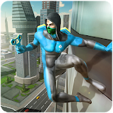 Fidget Spinner Flying Superhero Game  -  City Battle icon